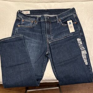 GAP Men's Dark Blue Straight Jeans